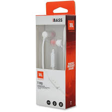 Cuffie JBL T110 inEar con microfono bianco